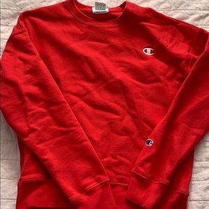 Red Champion Sweatshirts